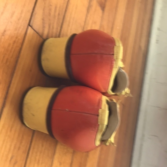 Vintage Jack Rogers cream /orange/yellow Leathet - Picture 3 of 4